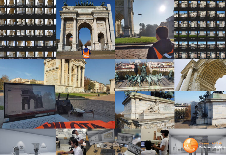 L’Arco della Pace di Milano e la sua memoria storica – il processo Scan-to-BIM-to-XR