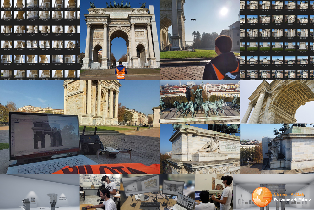 L’Arco della Pace di Milano e la sua memoria storica – il processo Scan-to-BIM-to-XR