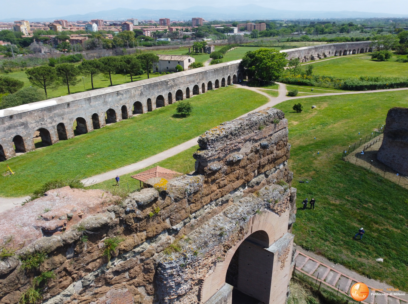 Acquedotto Claudio-Anio Novus, Segmento del Parco della Torre del Fiscal